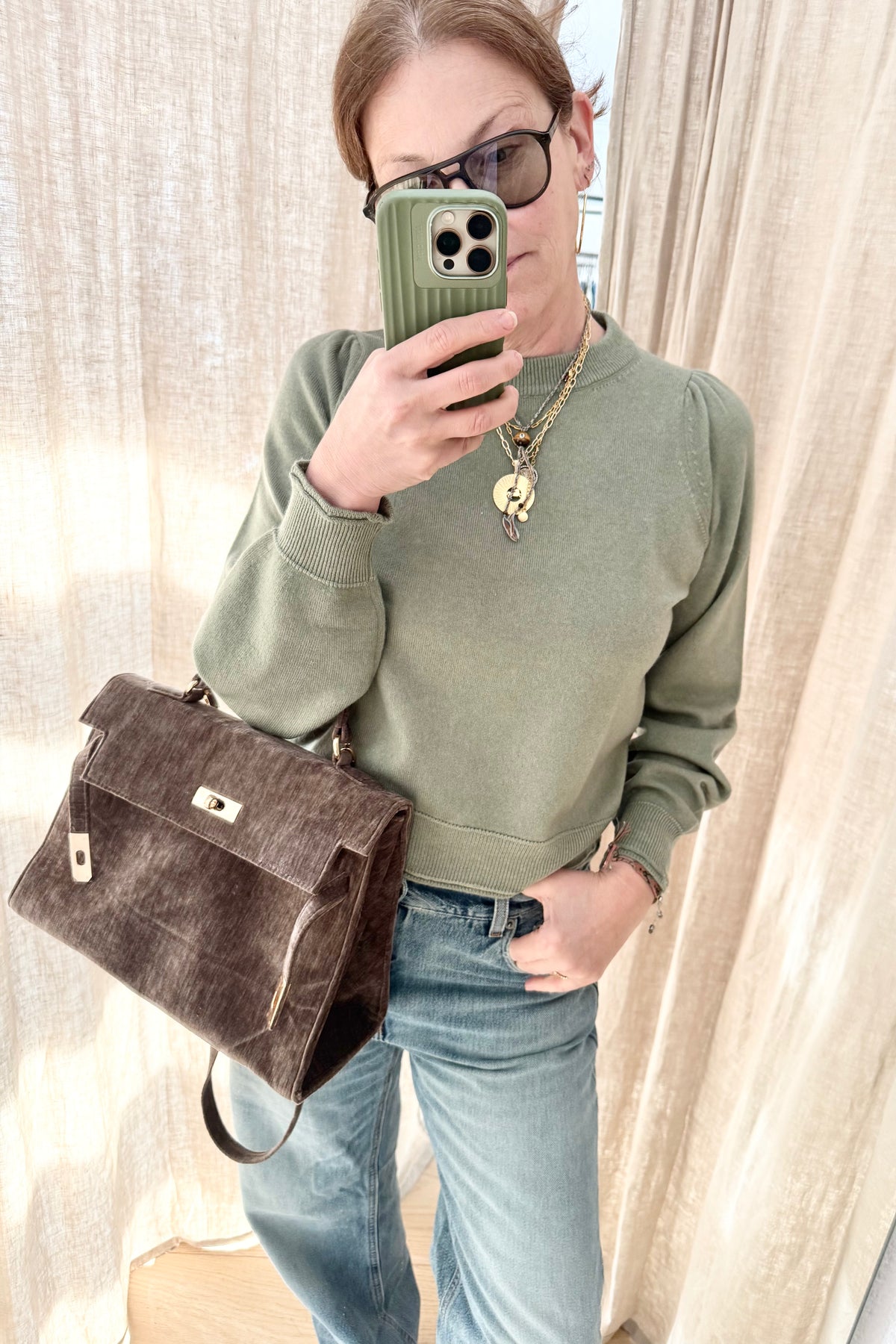 Choice by Réjane Rosenberger Cashmere puffed sweater "Cara" black