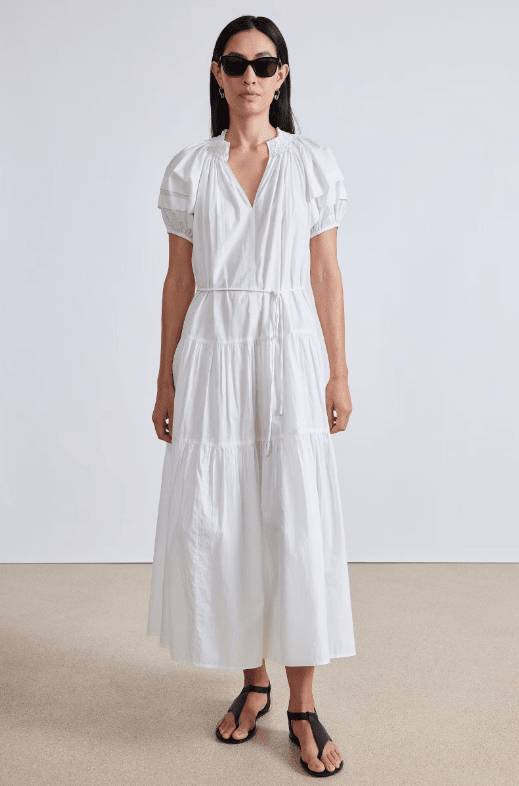 APIECE APART UVA Romantic Maxi Dress white
