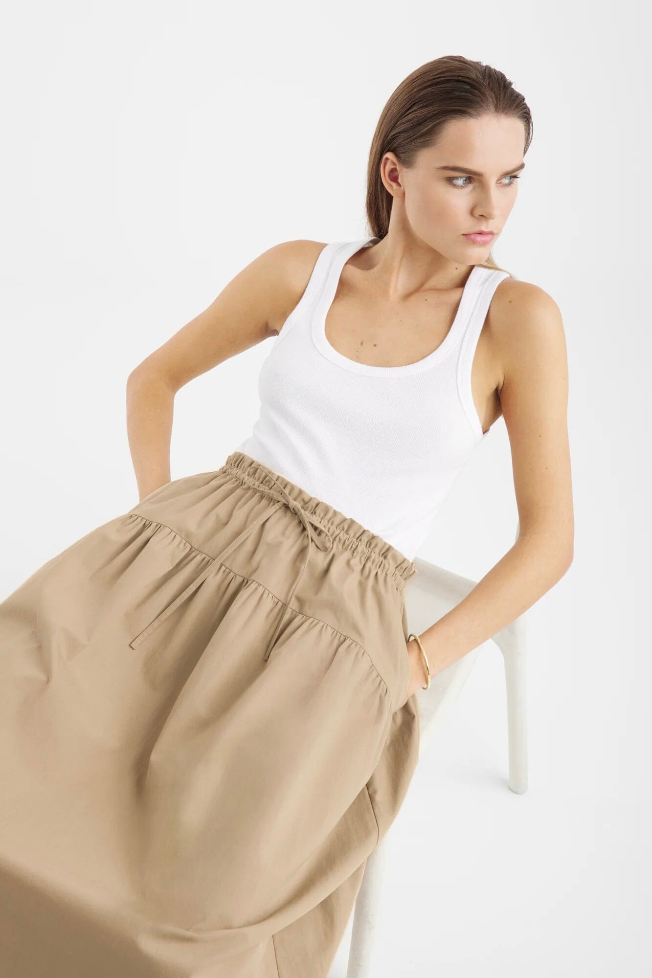 SOSUE Baumwolljupe "PALMA" beige