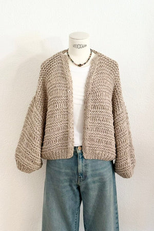 MAIAMI Cardigan "COTTON" ficelle