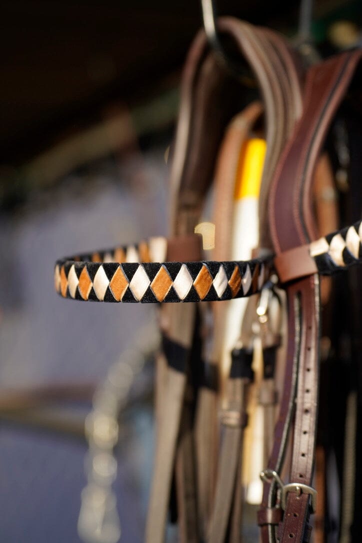 STG EQUESTRIAN by Sandra Riehle - Stirnband navy/sand/creme