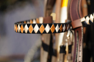 STG EQUESTRIAN by Sandra Riehle - Stirnband navy/sand/creme