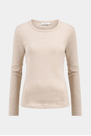 KNIT TED Roundneck Shirt "KALEY" sand méliert