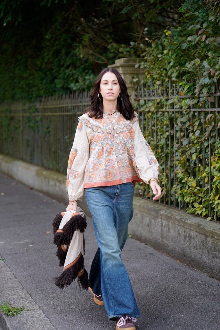 HAPPY HOUSE Le Pantalon - Jeans  "PEACOCK"  wide