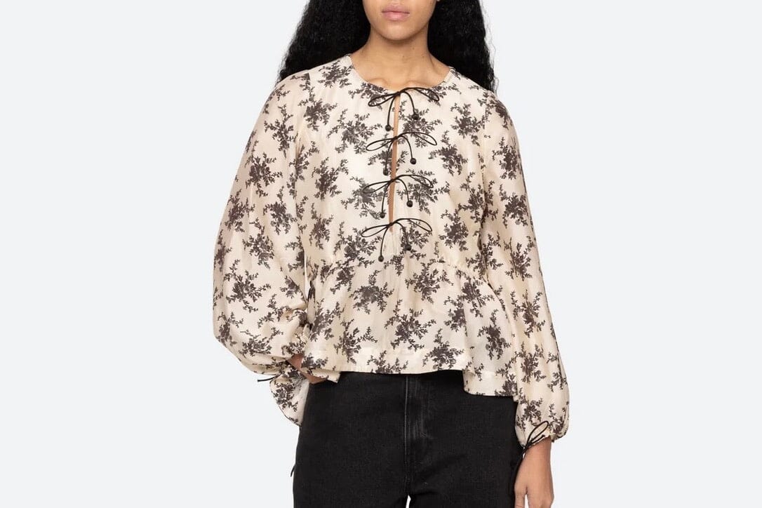 SEA NEW YORK Seidenbluse "JOAN" cream