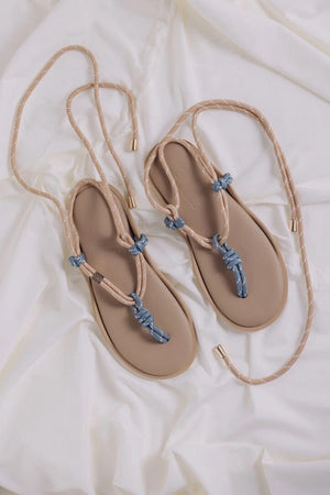 FLOWZE Ledersandalen "FLO-TWIN" argilla/teal
