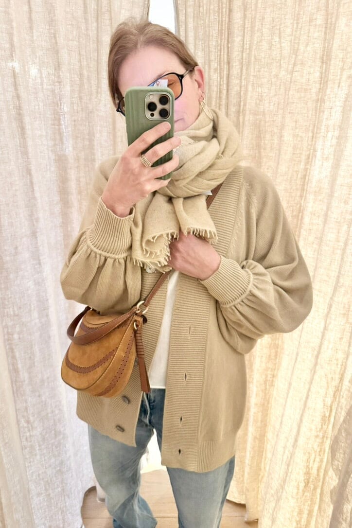Choice by Réjane Rosenberger Strickjacke "THE CARDIGAN" light camel