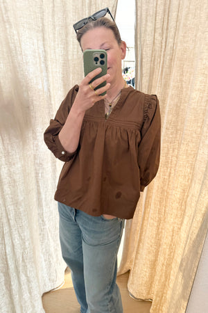 STELLA FOREST cotton blouse "ISOLDE" off-white