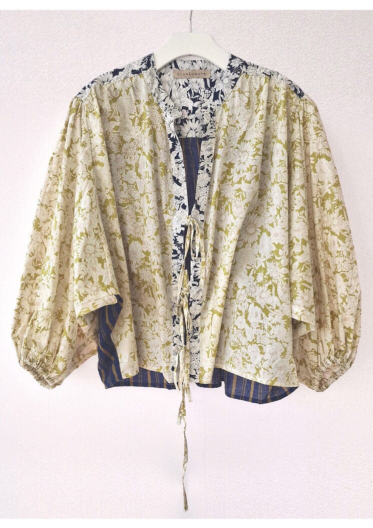 CLARAMONTE cotton blouse "Nina" patch black