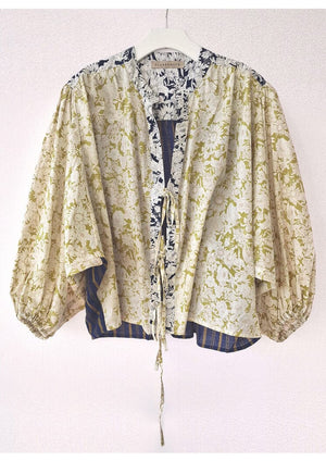 CLARAMONTE cotton blouse "Nina" patch black