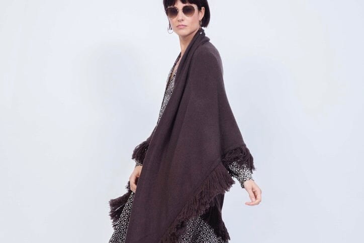 Choice by Réjane Rosenberger Cashmere Poncho grey