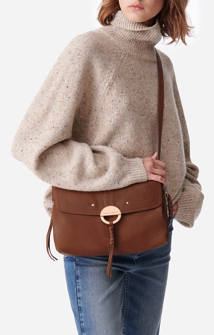 VANESSA BRUNO Nappaledertasche "OTHILIA" haselnuss