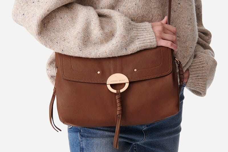 VANESSA BRUNO Nappaledertasche "OTHILIA" haselnuss