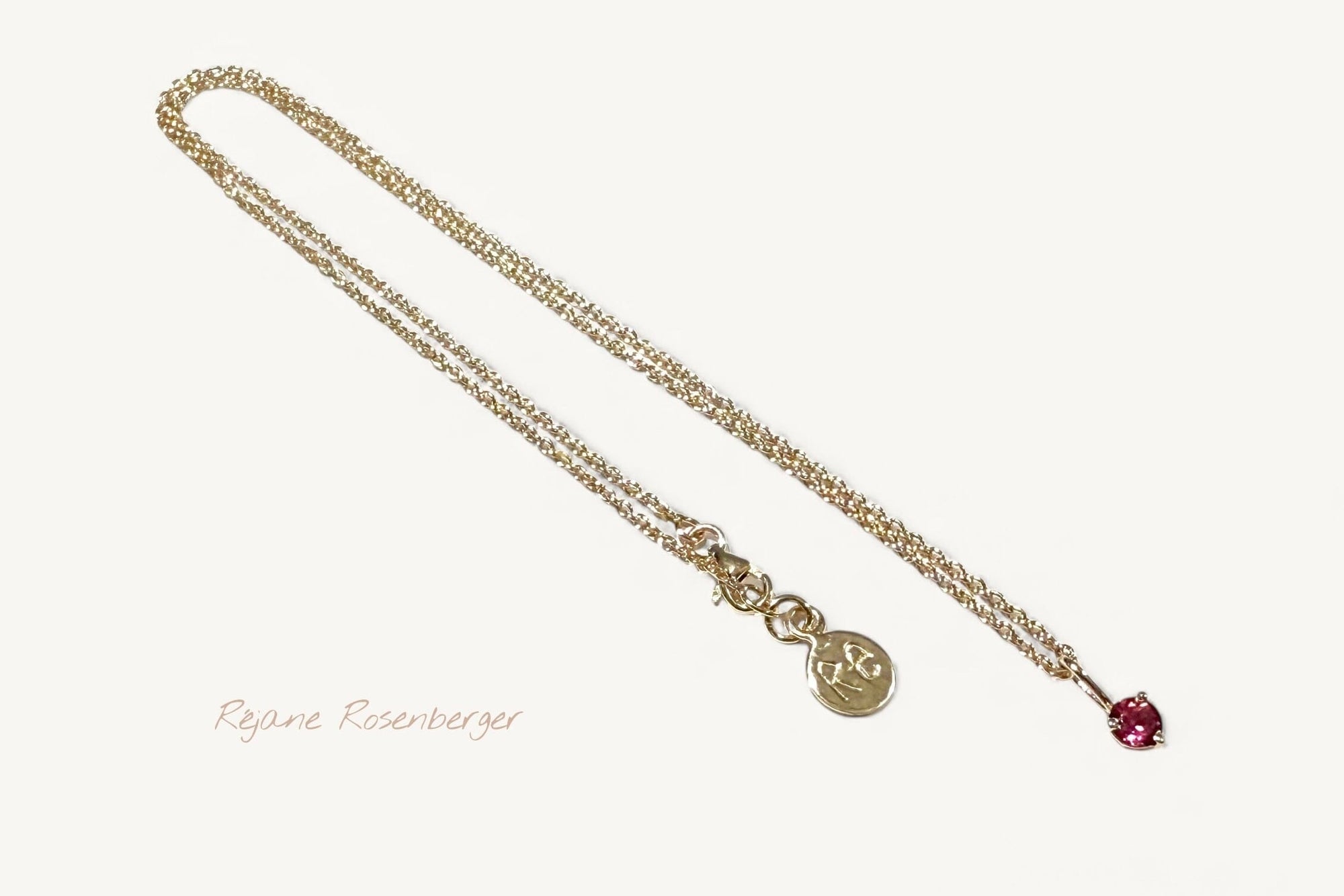 REJANE ROSENBERGER DESIGN Kette "Star" Spinel framboise