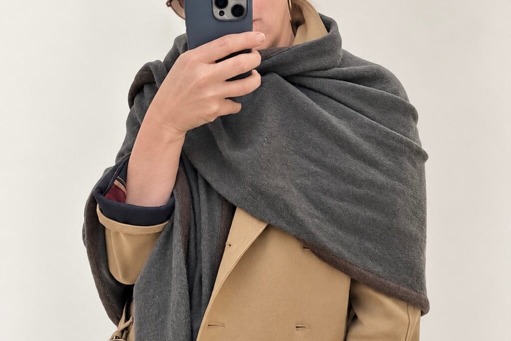 Choice by Réjane Rosenberger Cashmere Poncho ohne Fransen antra