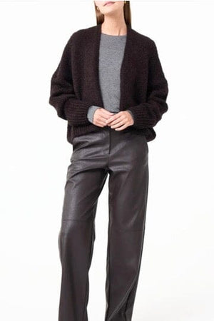 KNIT TED Kuschel Strickjacke "BECKY" chocolat