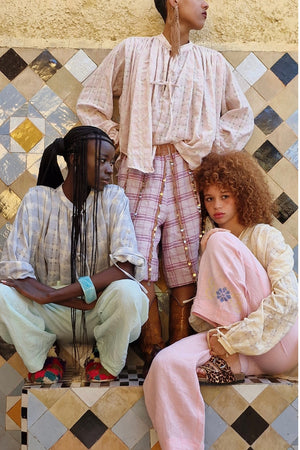 CLARAMONTE cotton blouse "Nina" patch black