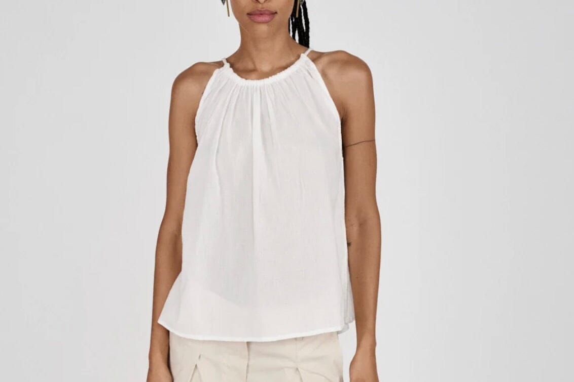 RABENS SALONER  Baumwolltop "HODA" white