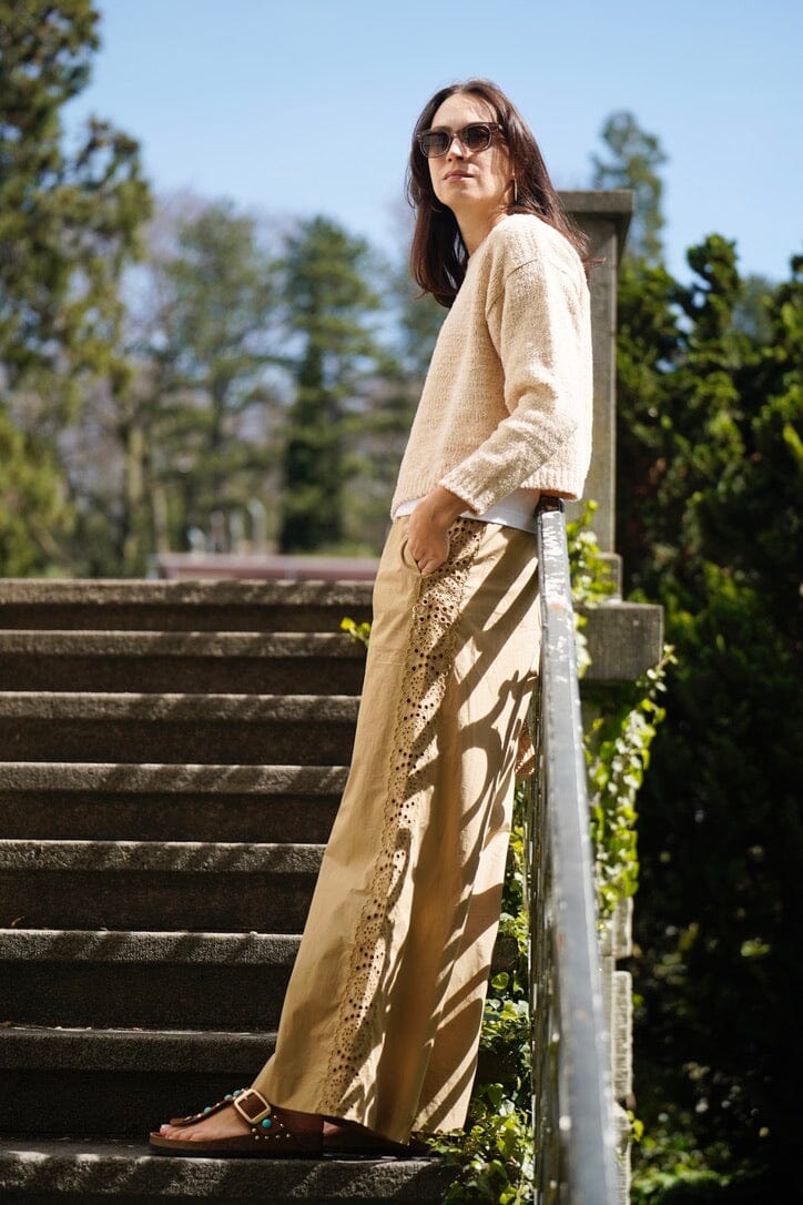 MASSCOB knitted sweater "VALLEY" sand (C)