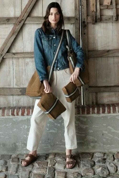 LEINEN toilet bag "JIL" cinnamon