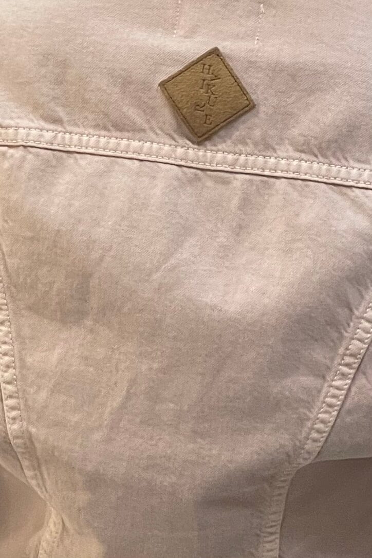 HAIKURE Wide Jeans Jacke "LILAS" skin washed