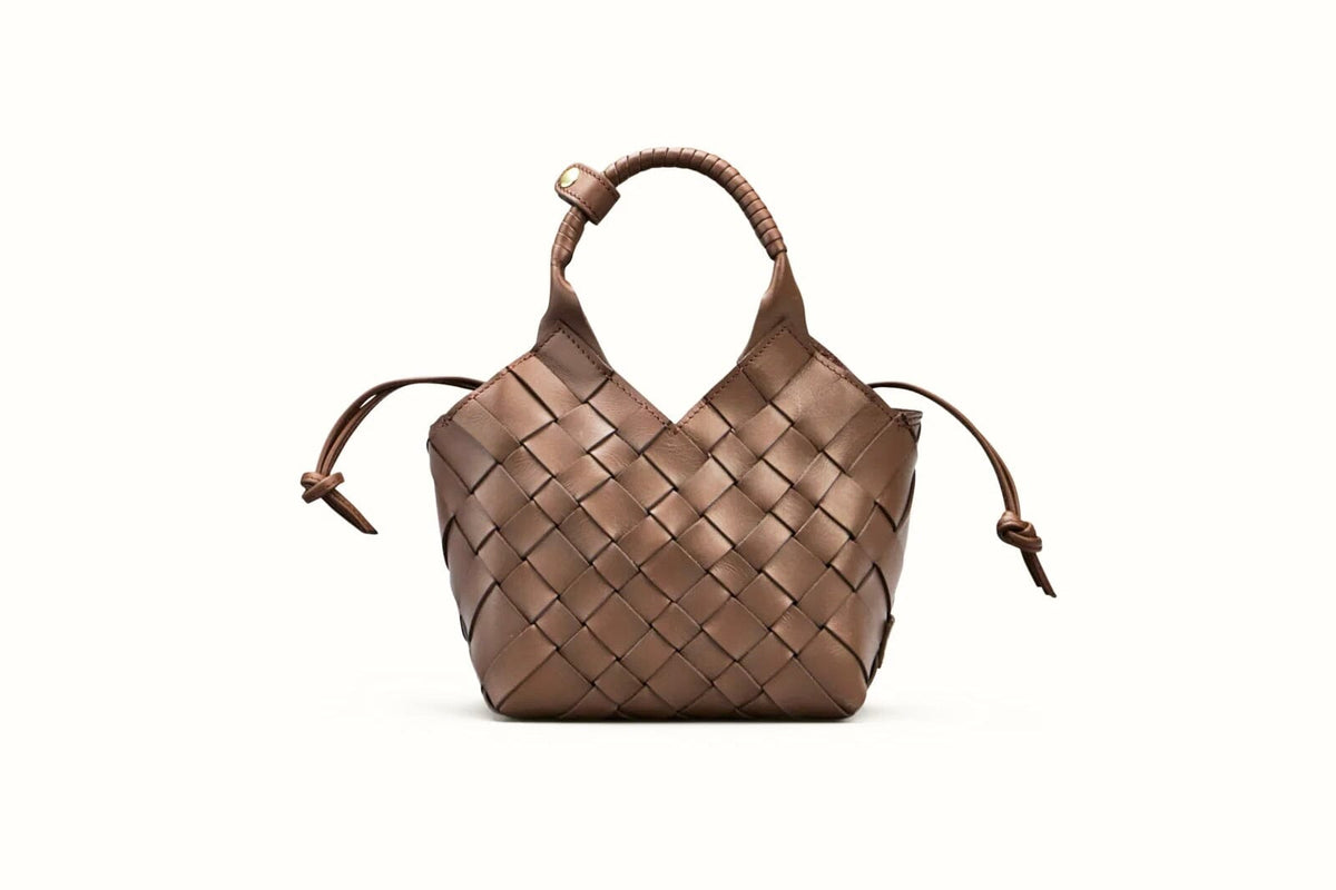 CALAJADE Ledershopper "MISU" MINI - toffee
