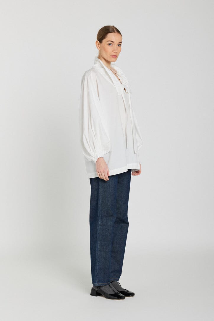 V.DE.VINSTER Baumwollbluse "CLARA" weiss