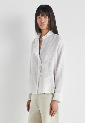 MASSCOB cotton blouse "MISURI" white