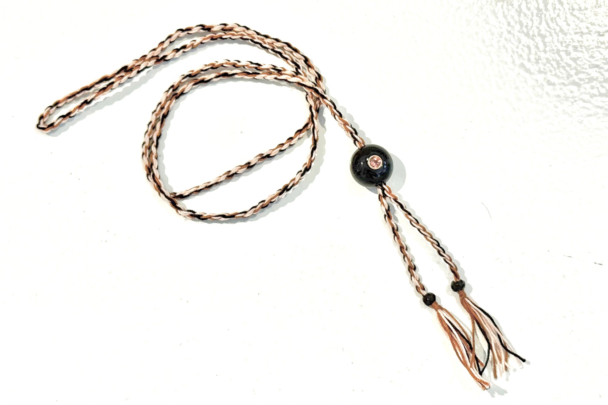 TAMARA TAICHMANN Baumwollkette "Scarlett"  Onyx black