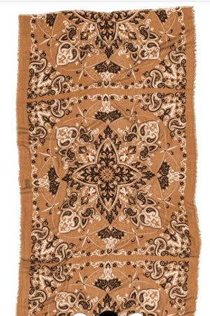 MAISON LECOMTE FLAMANT Wool/Cashmere "Cape" large camel