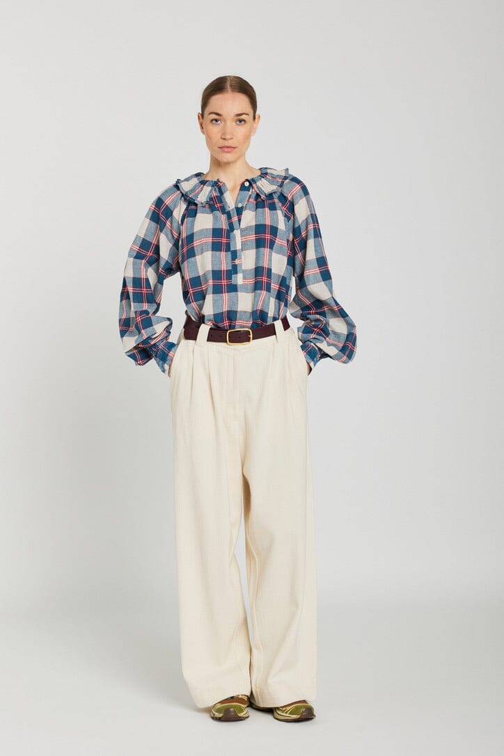 V.DE.VINSTER Baumwollbluse "APRIL" carro