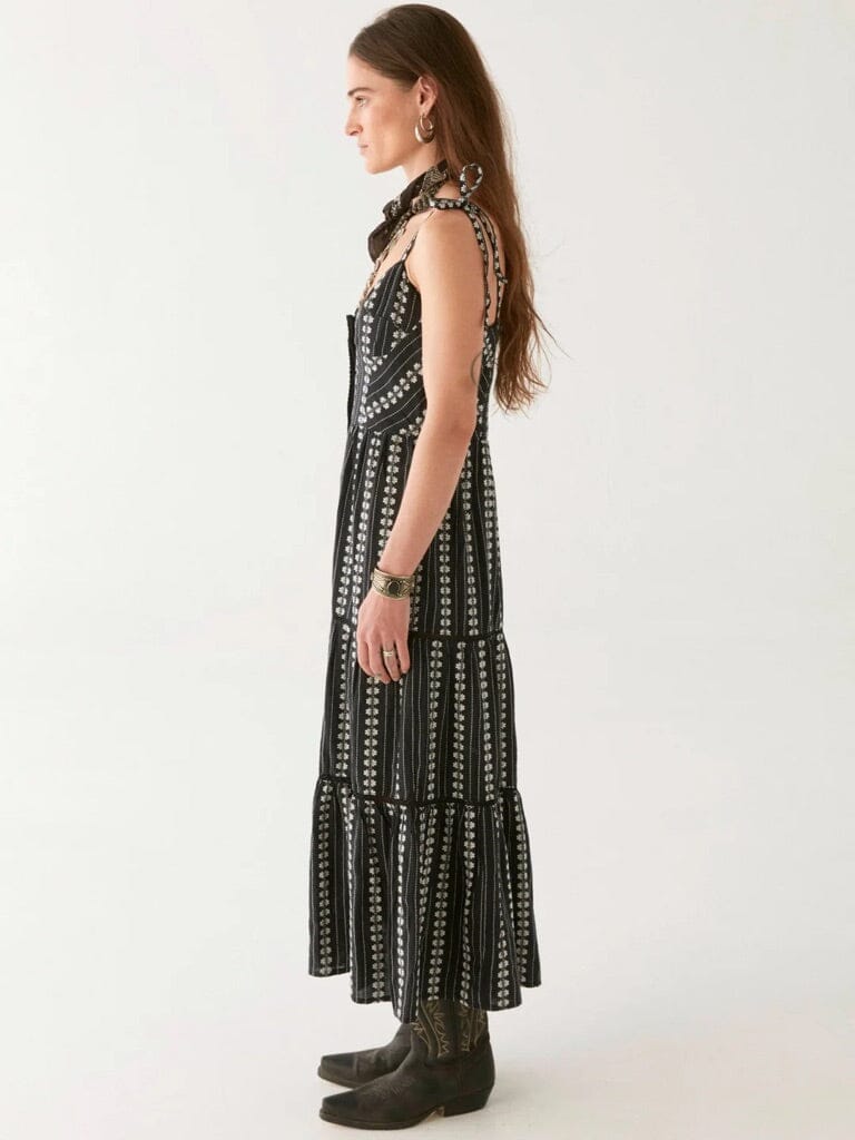 MAISON HOTEL Baumwollkleid "VENUS" black
