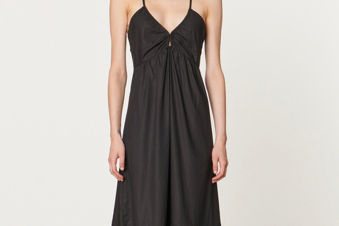 VANESSA BRUNO Baumwollkleid "ALEXANDRA" schwarz