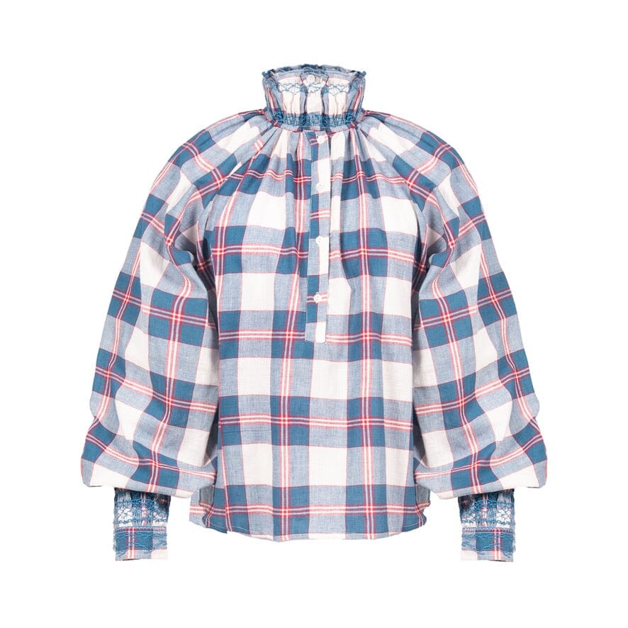 V.DE.VINSTER Baumwollbluse "APRIL" carro