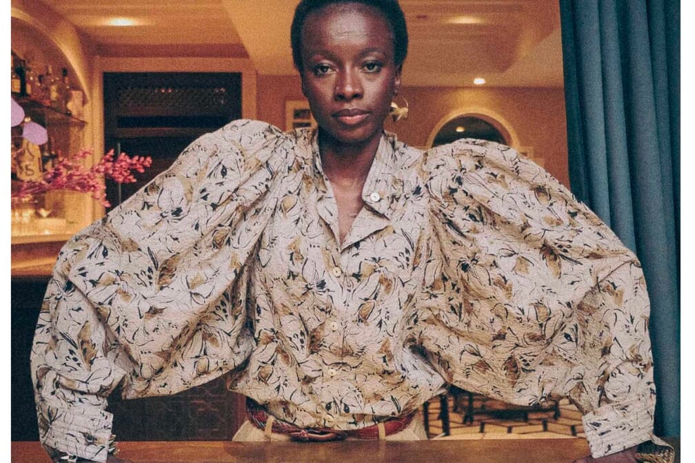 CLARAMONTE Baumwollbluse "Klaus" gris floral