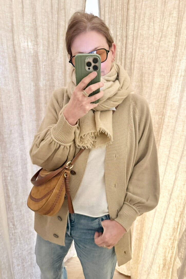 Choice by Réjane Rosenberger Strickjacke "THE CARDIGAN" light camel