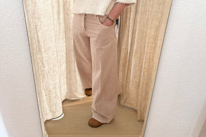 HAIKURE Wide Jeans "BETHANY" altrosa washed