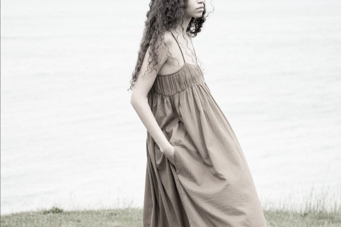 RABENS SALONER  Baumwollkleid "DORRIT" macadan oder pistache