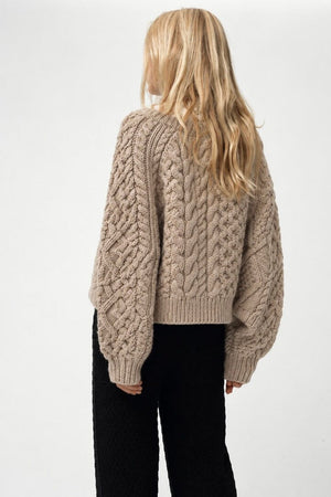 I LOVE MR MITTENS Chunky Wool "NAOMI" Sweater off-white