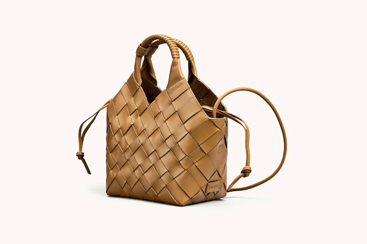 CALAJADE Leather shopper "MISU" MEDIUM - black