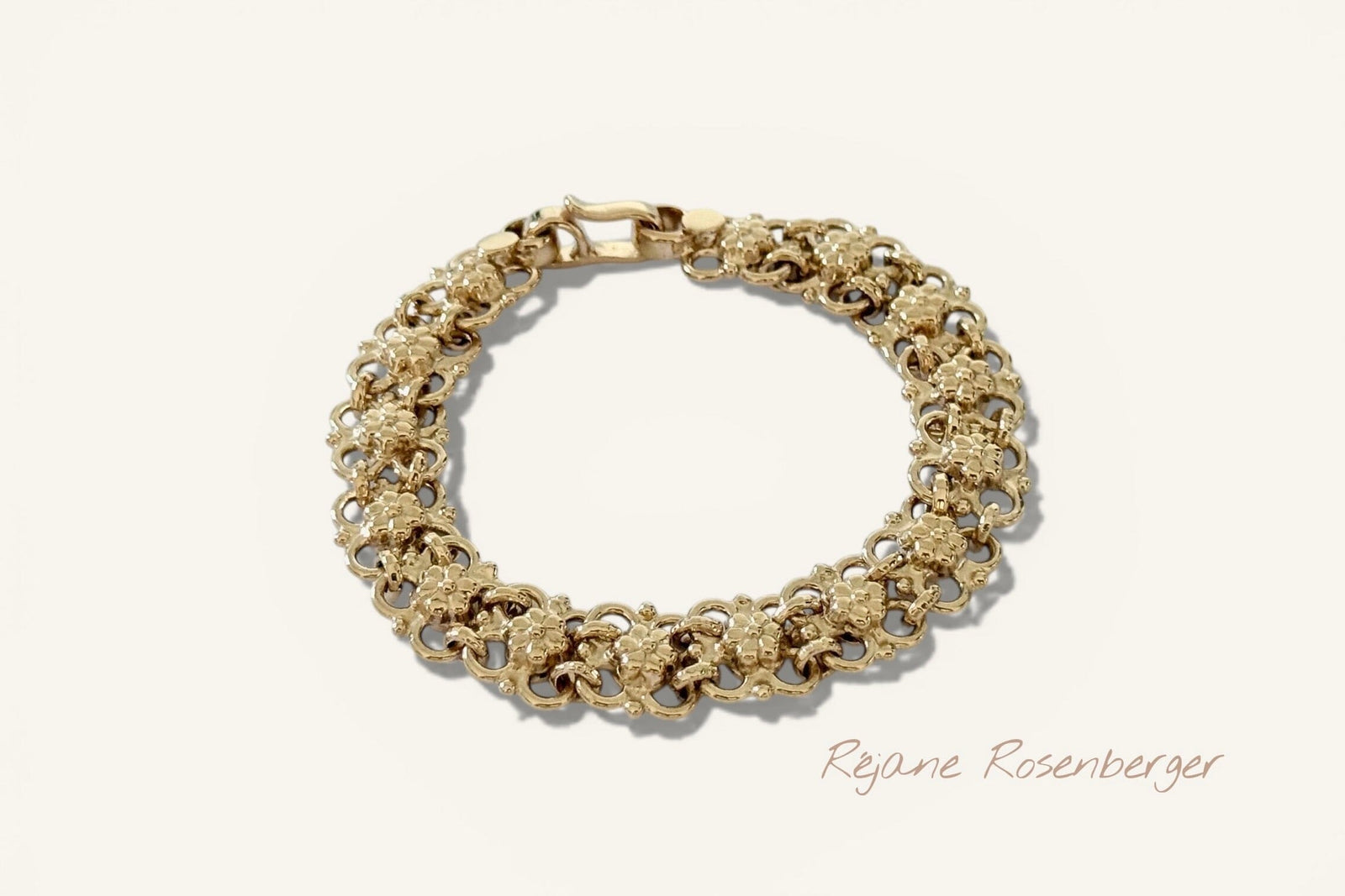 REJANE ROSENBERGER DESIGN Silver Flower Bracelet "Thea