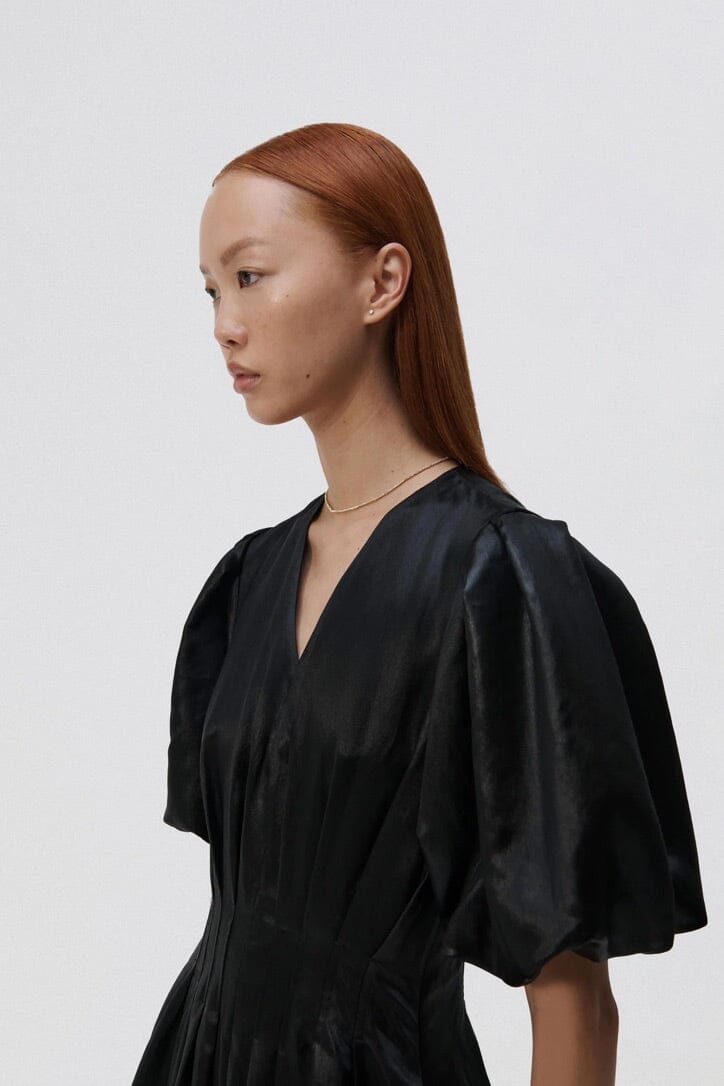 JONATHAN SIMKHAI satin dress "Luisa" black