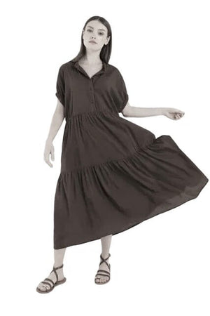 SOSUE Baumwollkleid "COWBOY" navy