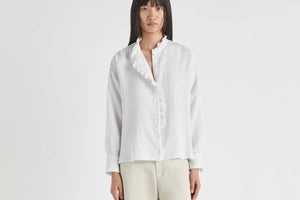 MASSCOB cotton blouse "MISURI" white