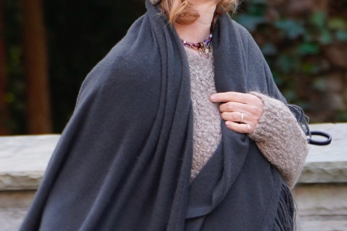 Choice by Réjane Rosenberger Cashmere Poncho black