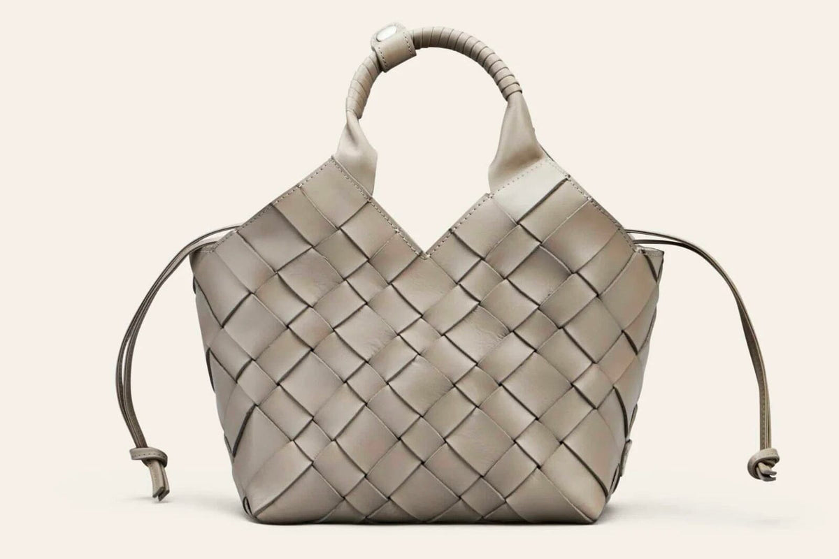 CALAJADE Leather shopper "MISU" MEDIUM - black