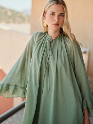 DEVOTION Baumwolltunika "NIVEA" green