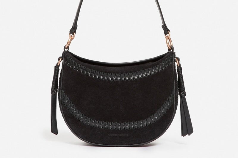 VANESSA BRUNO Wildledertasche "DAILY" small black