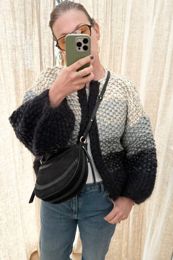 MAIAMI Hand - Strickjacke monochrome