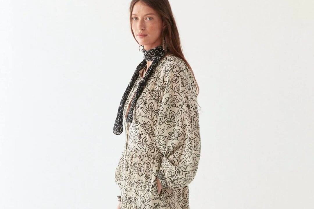 MAISON HOTEL Baumwollkleid "ANTONIA" white lies
